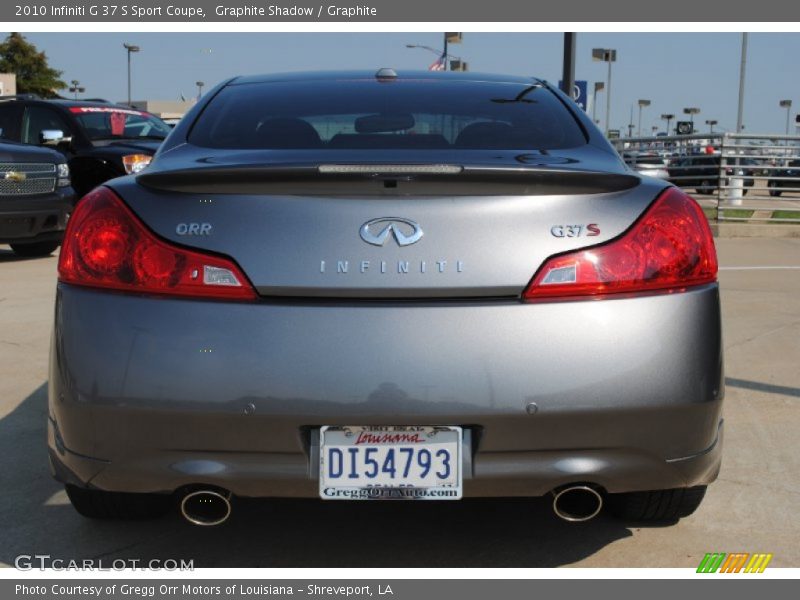 Graphite Shadow / Graphite 2010 Infiniti G 37 S Sport Coupe