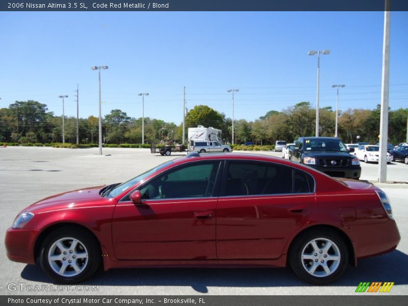 Code Red Metallic / Blond 2006 Nissan Altima 3.5 SL
