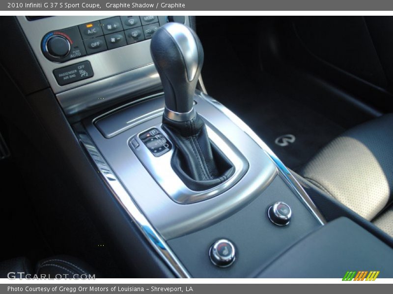  2010 G 37 S Sport Coupe 7 Speed ASC Automatic Shifter