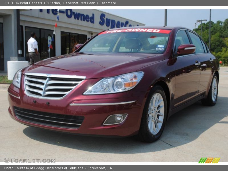 Cabernet Red Pearl / Cashmere 2011 Hyundai Genesis 3.8 Sedan