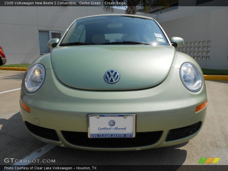 Gecko Green / Cream Beige 2008 Volkswagen New Beetle S Convertible