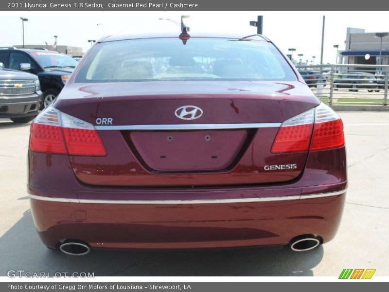  2011 Genesis 3.8 Sedan Cabernet Red Pearl