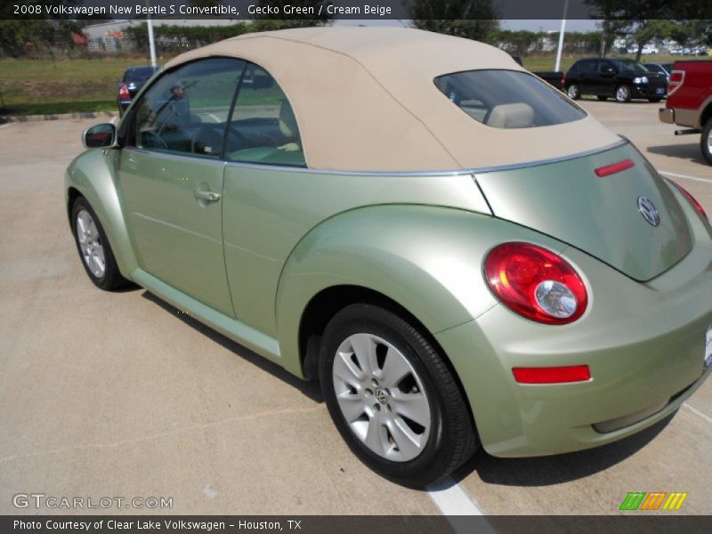 Gecko Green / Cream Beige 2008 Volkswagen New Beetle S Convertible