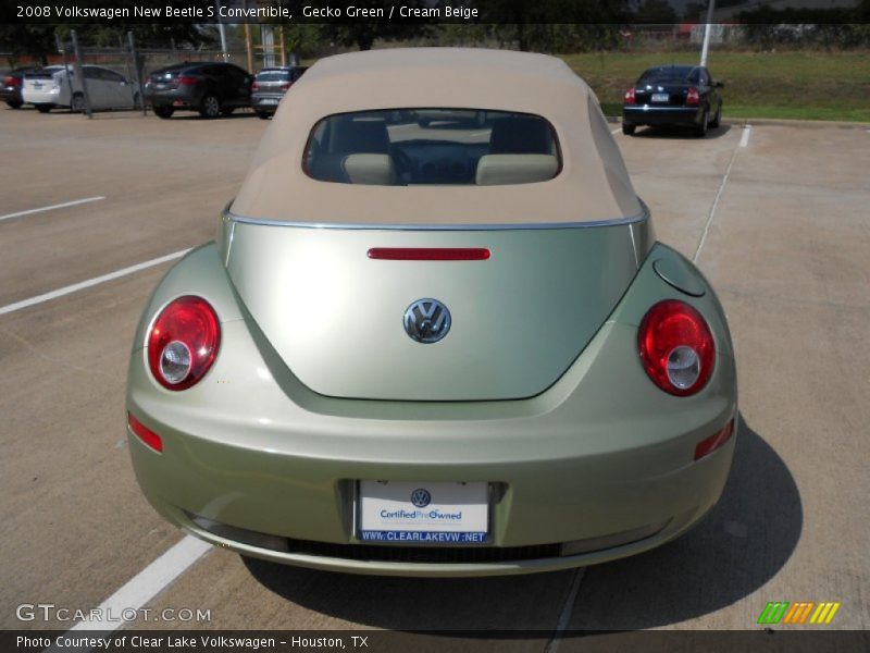 Gecko Green / Cream Beige 2008 Volkswagen New Beetle S Convertible
