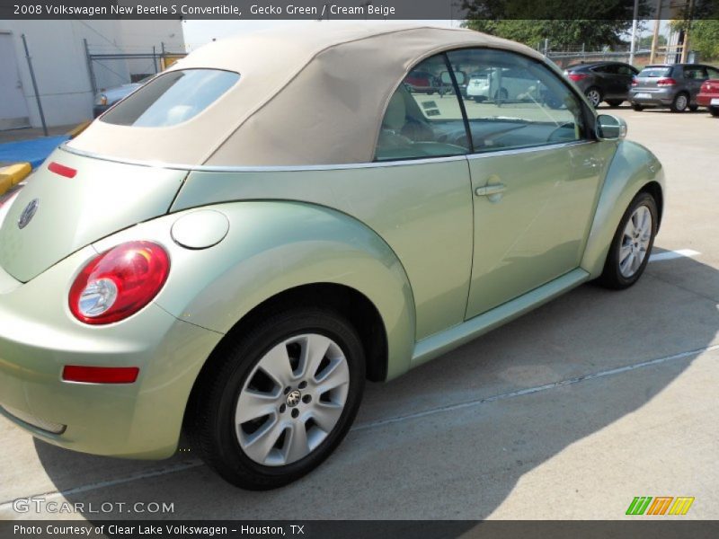 Gecko Green / Cream Beige 2008 Volkswagen New Beetle S Convertible