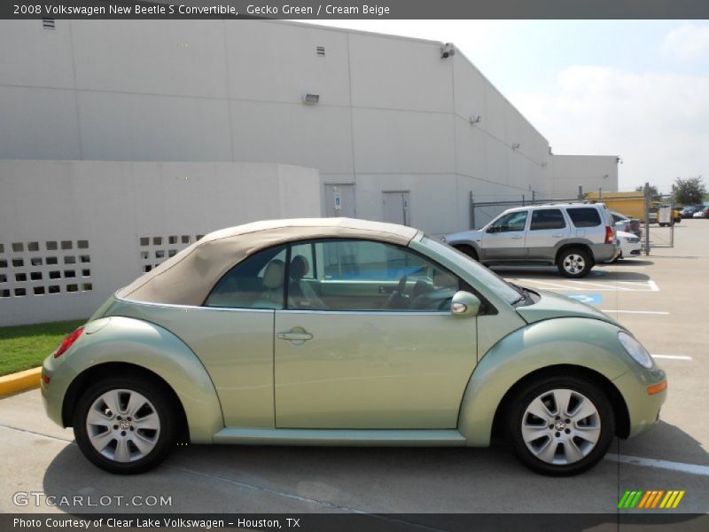 Gecko Green / Cream Beige 2008 Volkswagen New Beetle S Convertible