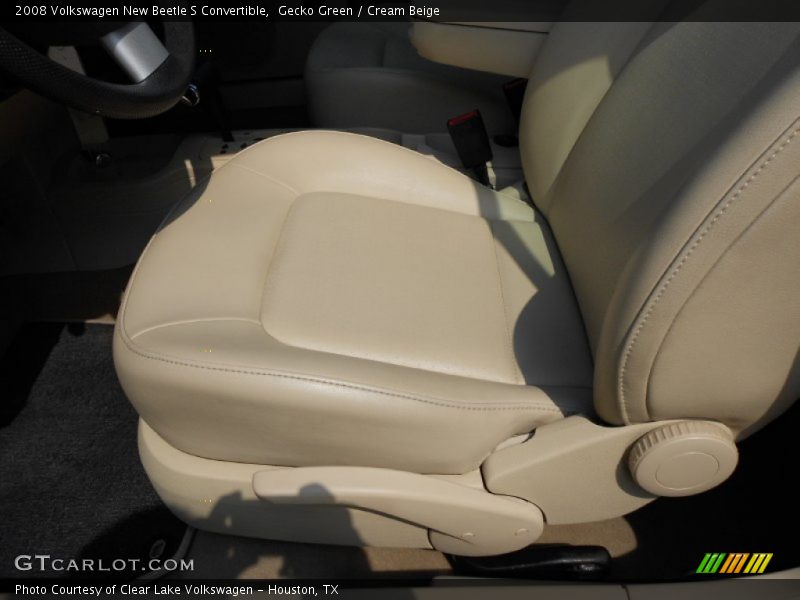 Gecko Green / Cream Beige 2008 Volkswagen New Beetle S Convertible
