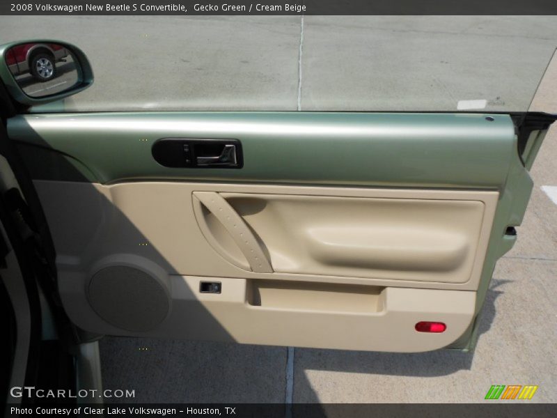 Gecko Green / Cream Beige 2008 Volkswagen New Beetle S Convertible