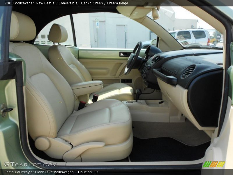  2008 New Beetle S Convertible Cream Beige Interior