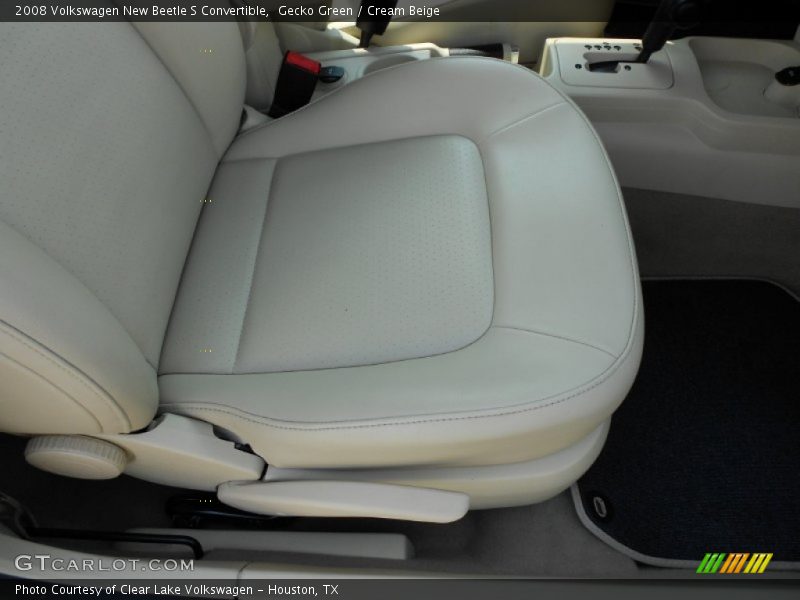 Gecko Green / Cream Beige 2008 Volkswagen New Beetle S Convertible