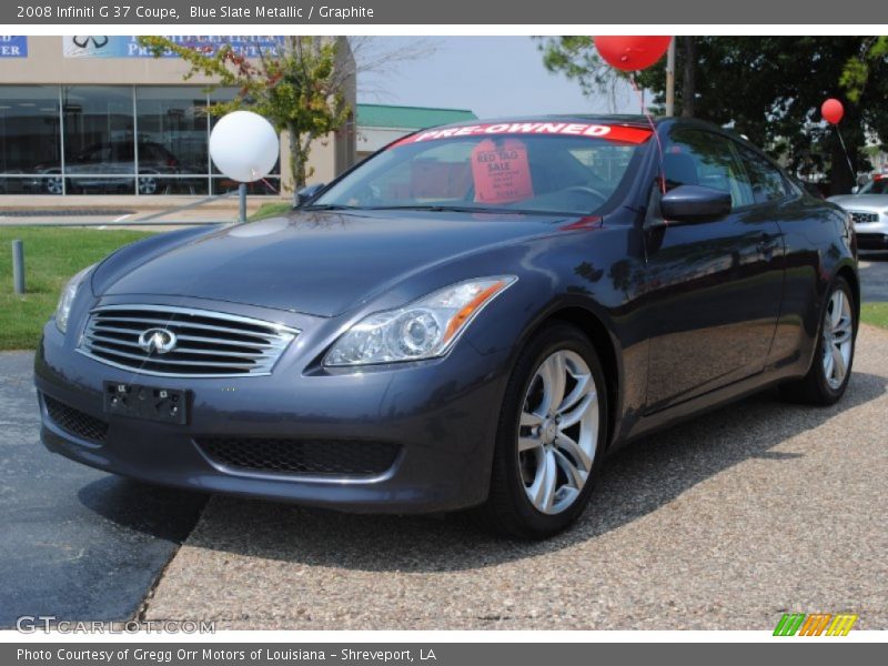 Blue Slate Metallic / Graphite 2008 Infiniti G 37 Coupe