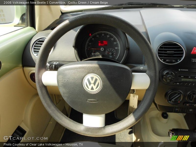 Gecko Green / Cream Beige 2008 Volkswagen New Beetle S Convertible