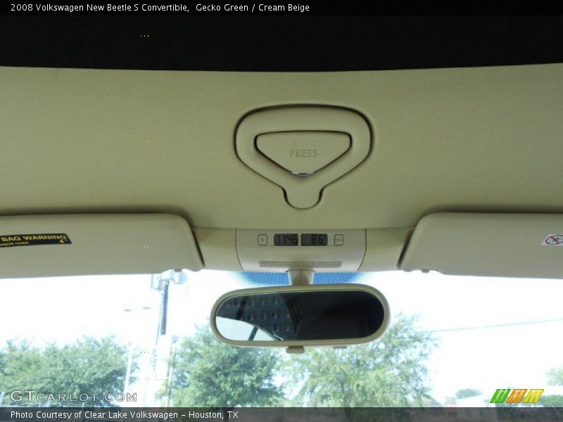 Gecko Green / Cream Beige 2008 Volkswagen New Beetle S Convertible