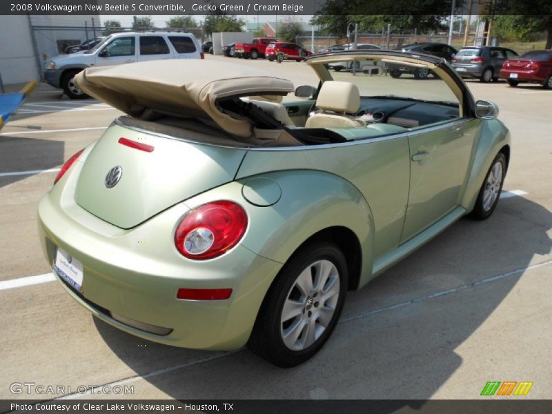 Gecko Green / Cream Beige 2008 Volkswagen New Beetle S Convertible
