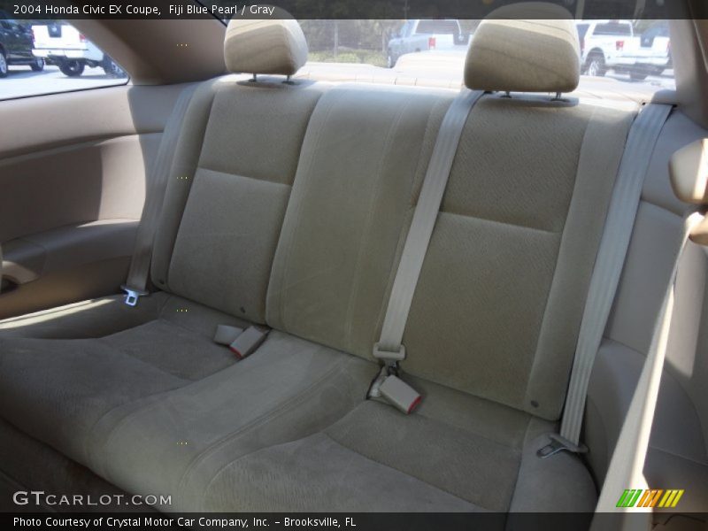 Fiji Blue Pearl / Gray 2004 Honda Civic EX Coupe