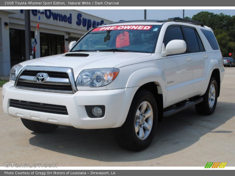 Natural White / Dark Charcoal 2008 Toyota 4Runner Sport Edition