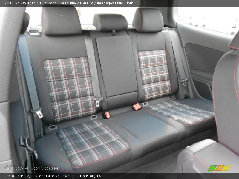  2012 GTI 2 Door Interlagos Plaid Cloth Interior