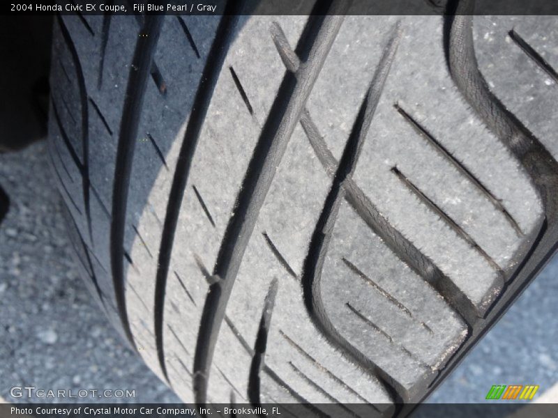 Fiji Blue Pearl / Gray 2004 Honda Civic EX Coupe