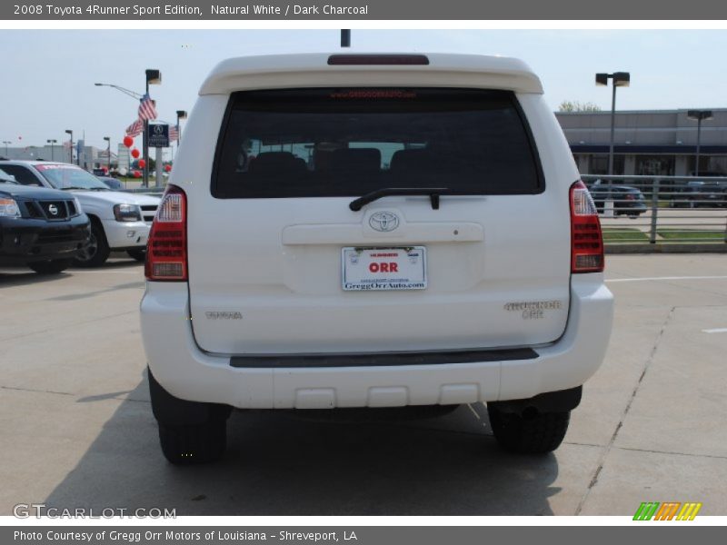 Natural White / Dark Charcoal 2008 Toyota 4Runner Sport Edition
