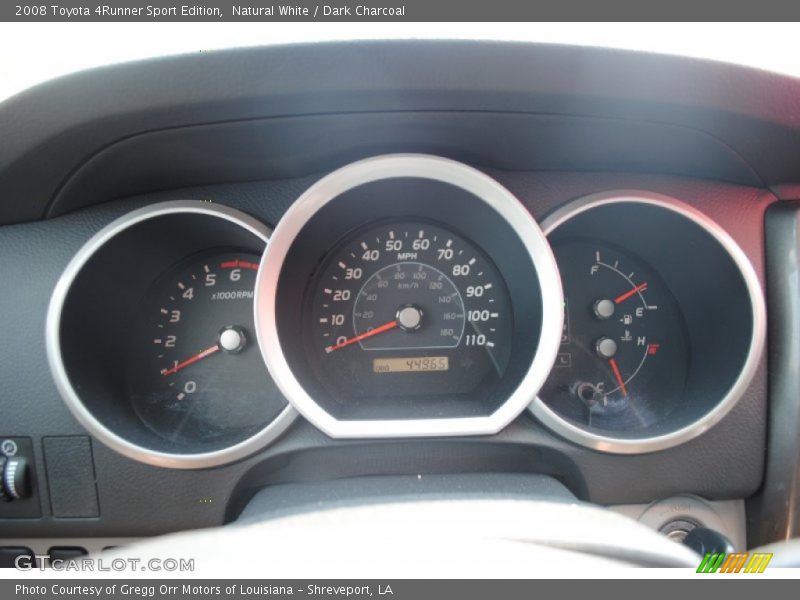 Natural White / Dark Charcoal 2008 Toyota 4Runner Sport Edition