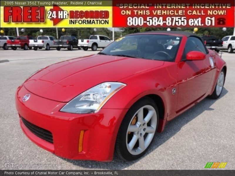 Redline / Charcoal 2005 Nissan 350Z Touring Roadster