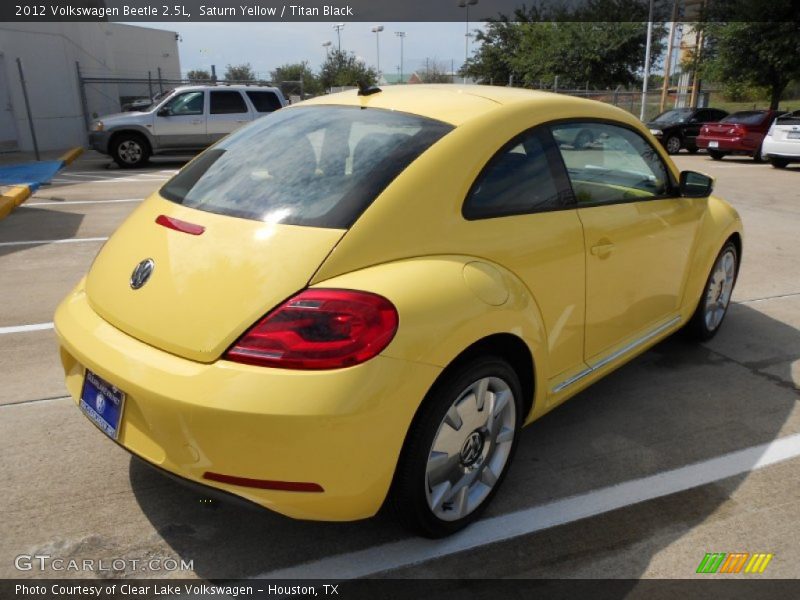 Saturn Yellow / Titan Black 2012 Volkswagen Beetle 2.5L