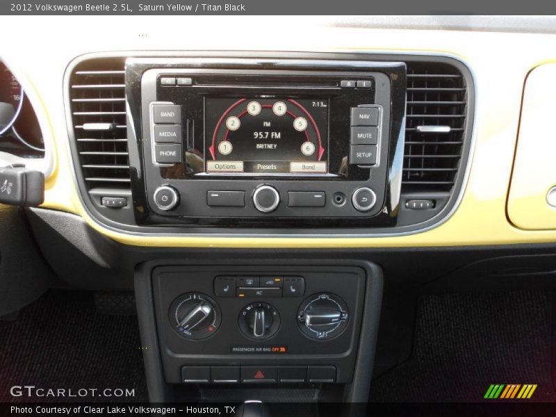 Controls of 2012 Beetle 2.5L