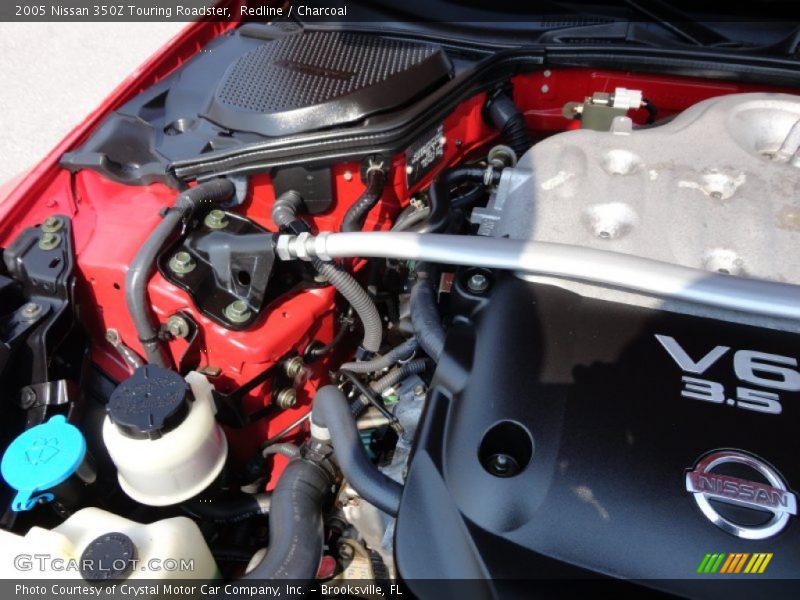Redline / Charcoal 2005 Nissan 350Z Touring Roadster