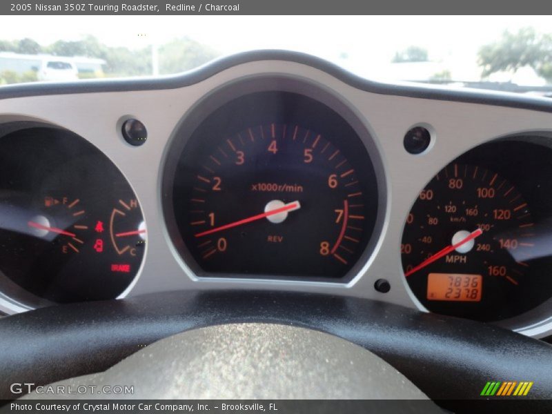 Redline / Charcoal 2005 Nissan 350Z Touring Roadster