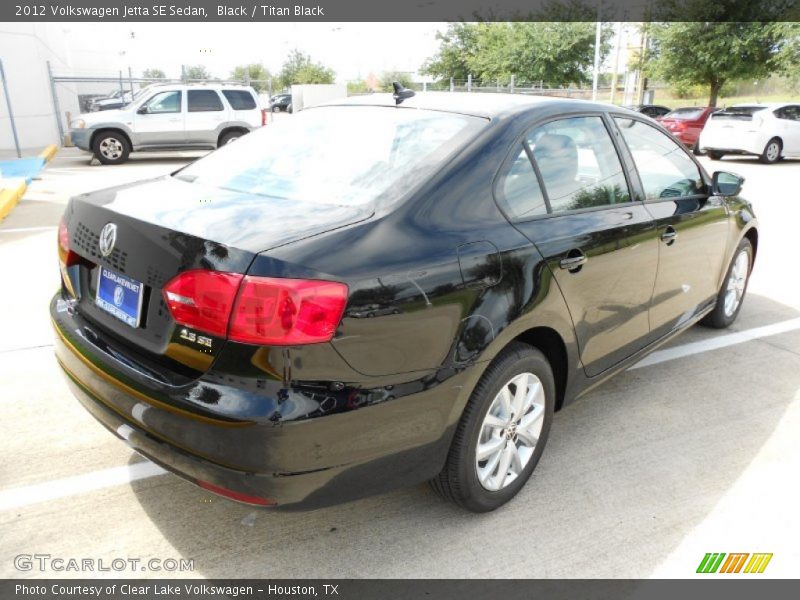 Black / Titan Black 2012 Volkswagen Jetta SE Sedan