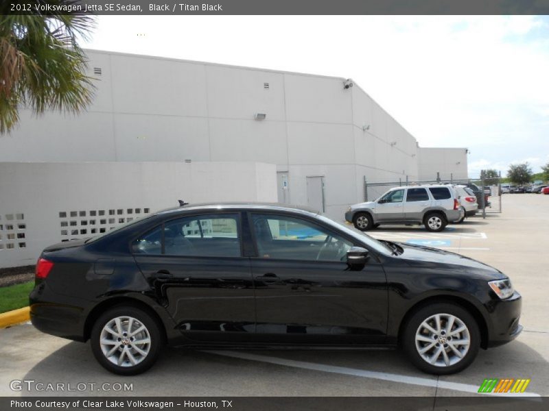 Black / Titan Black 2012 Volkswagen Jetta SE Sedan