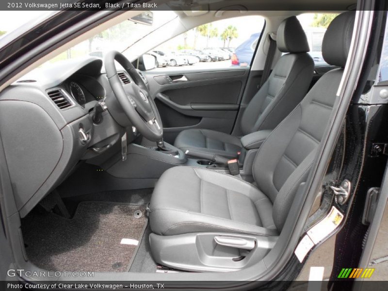Black / Titan Black 2012 Volkswagen Jetta SE Sedan
