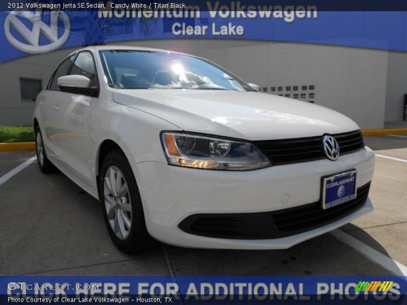 Candy White / Titan Black 2012 Volkswagen Jetta SE Sedan