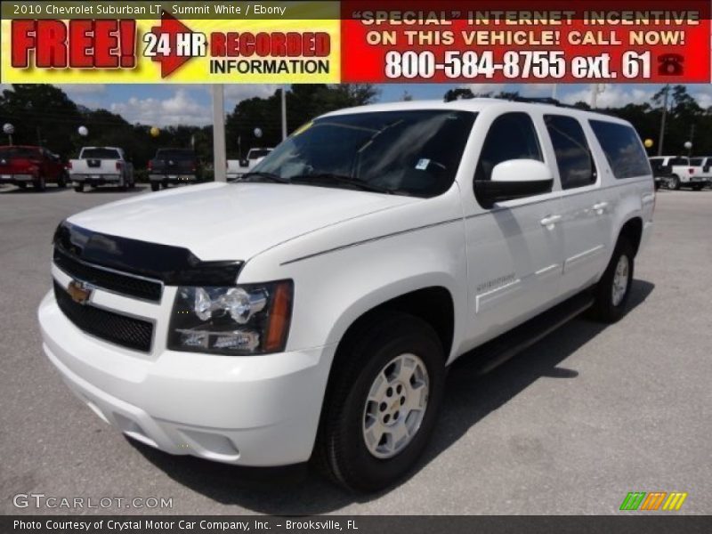 Summit White / Ebony 2010 Chevrolet Suburban LT