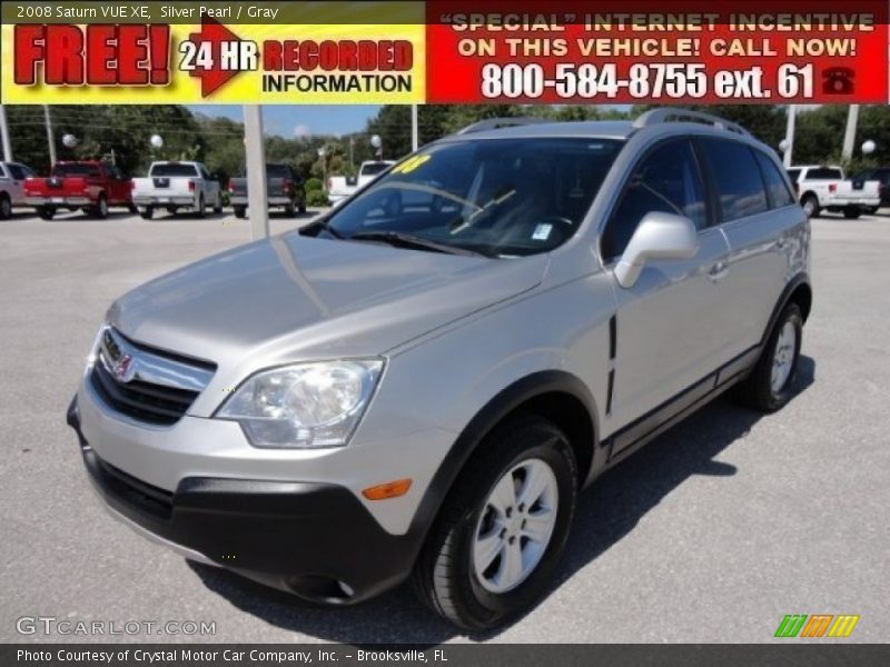 Silver Pearl / Gray 2008 Saturn VUE XE