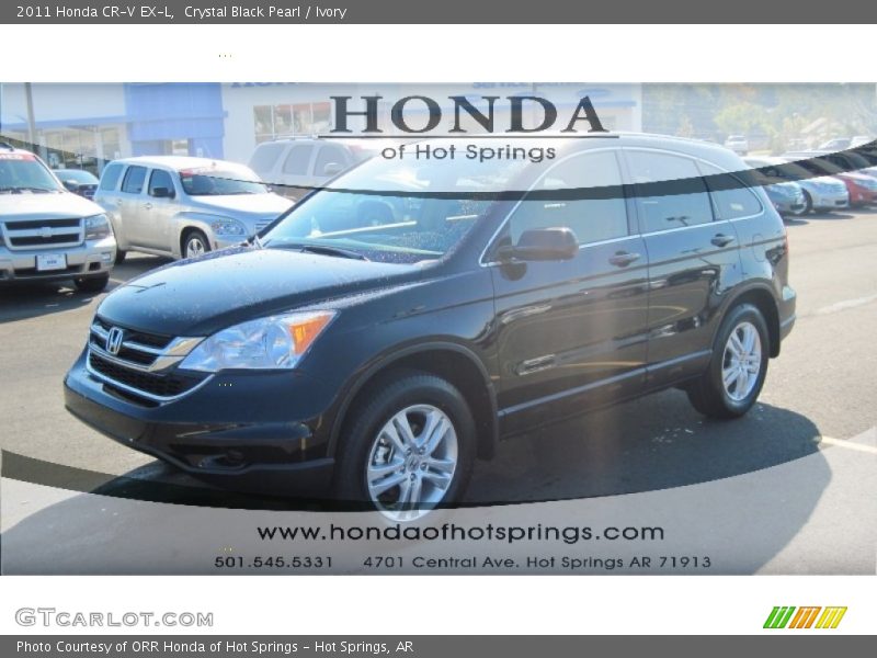 Crystal Black Pearl / Ivory 2011 Honda CR-V EX-L