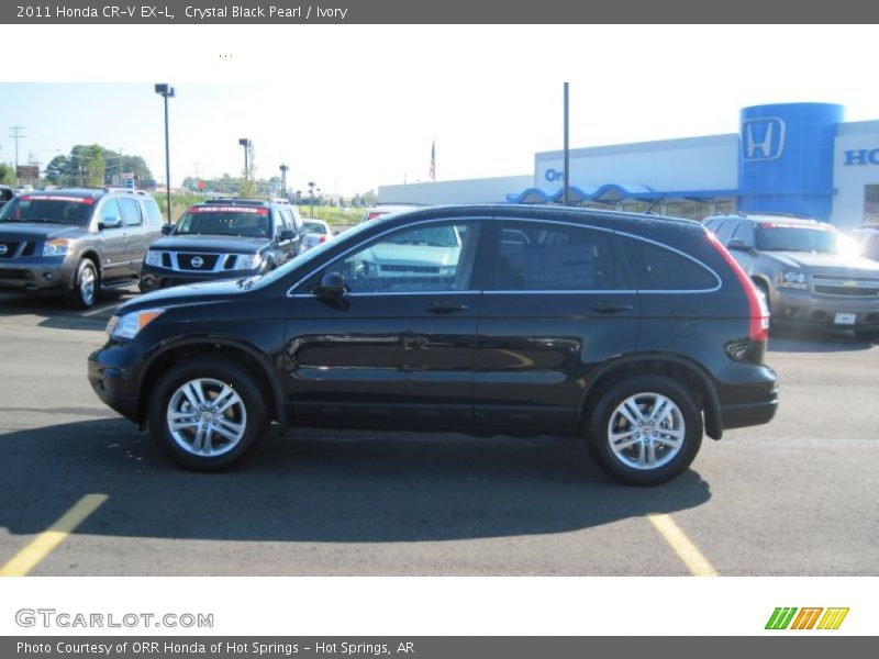 Crystal Black Pearl / Ivory 2011 Honda CR-V EX-L