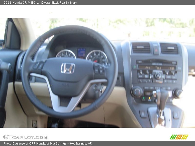 Crystal Black Pearl / Ivory 2011 Honda CR-V EX-L