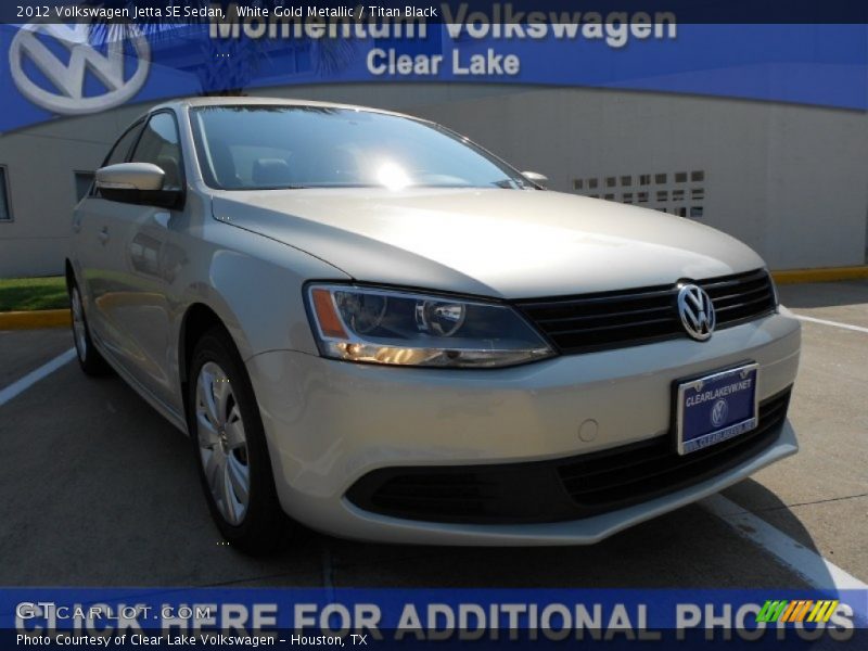 White Gold Metallic / Titan Black 2012 Volkswagen Jetta SE Sedan