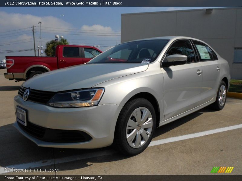 White Gold Metallic / Titan Black 2012 Volkswagen Jetta SE Sedan