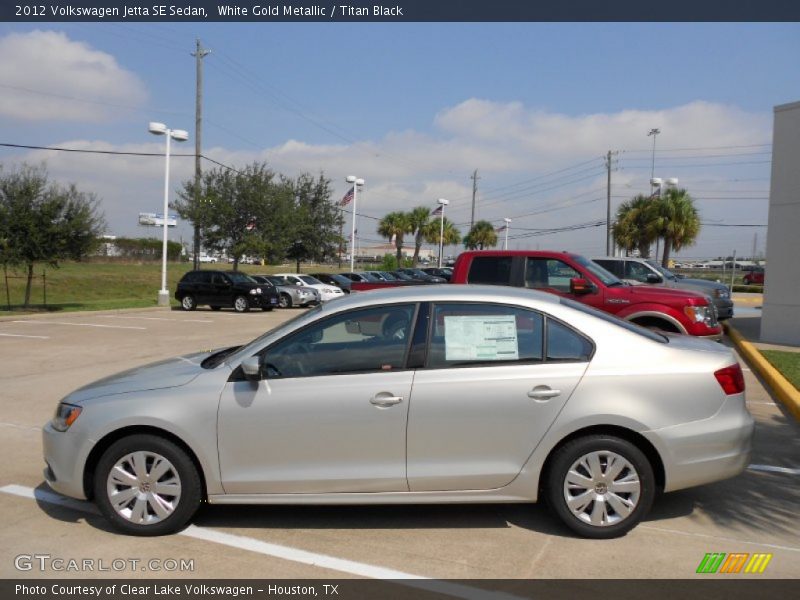 White Gold Metallic / Titan Black 2012 Volkswagen Jetta SE Sedan