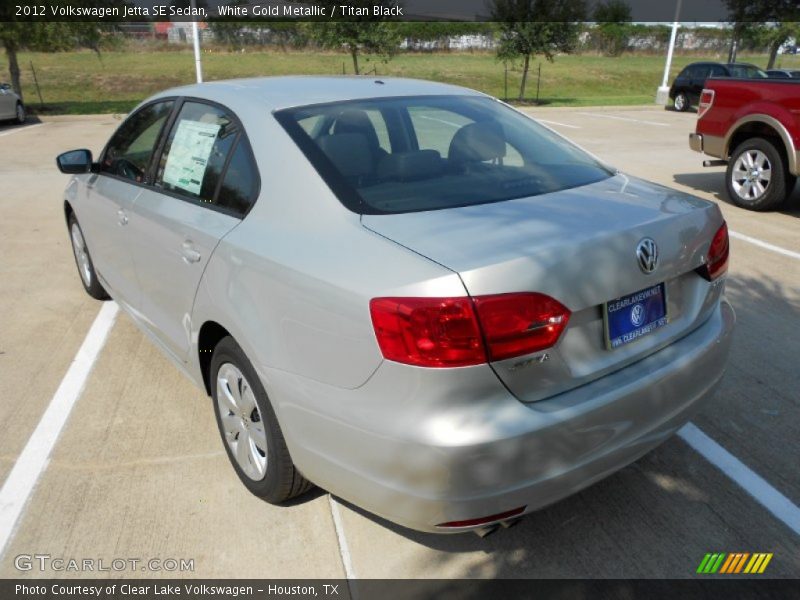 White Gold Metallic / Titan Black 2012 Volkswagen Jetta SE Sedan