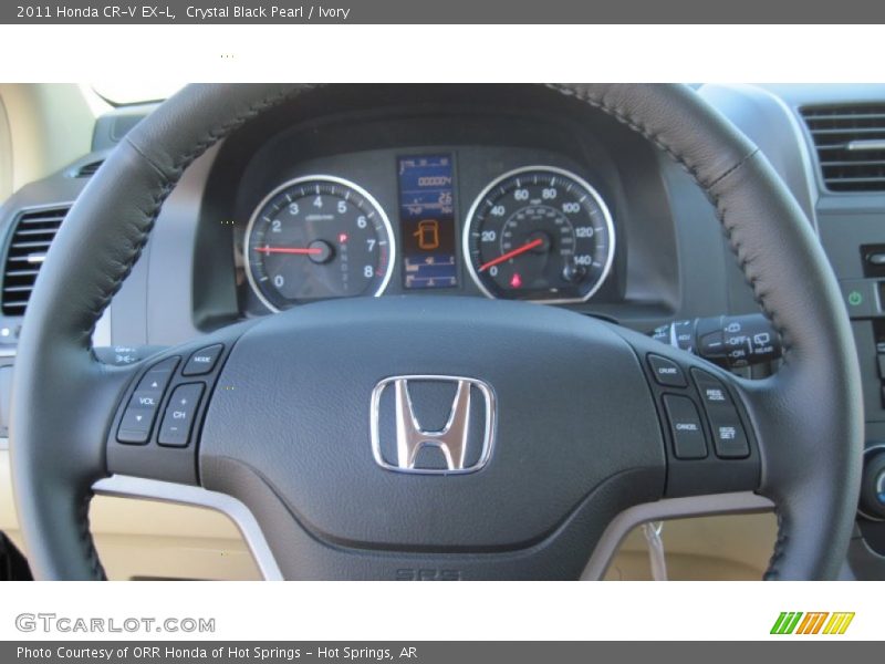 Crystal Black Pearl / Ivory 2011 Honda CR-V EX-L