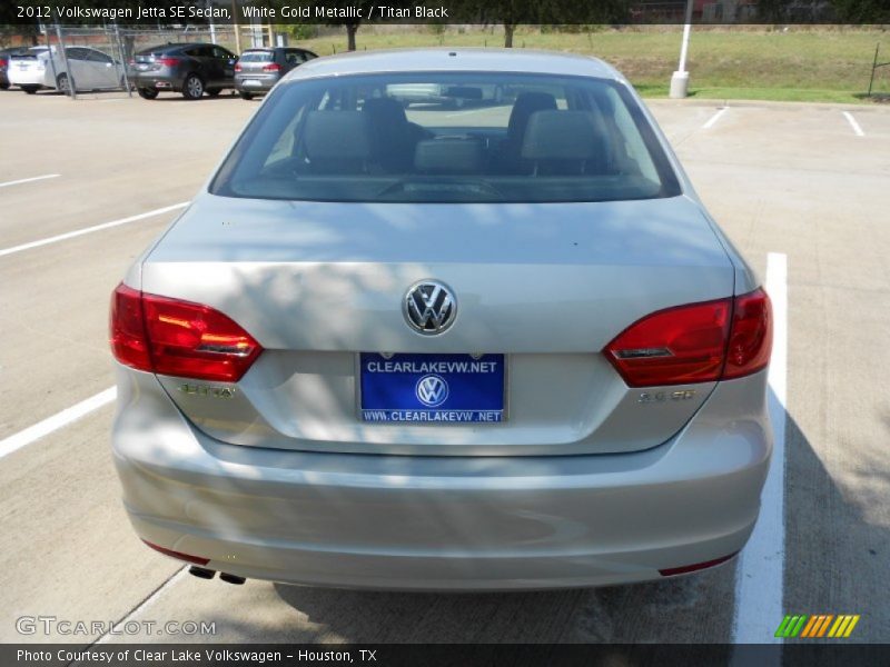 White Gold Metallic / Titan Black 2012 Volkswagen Jetta SE Sedan