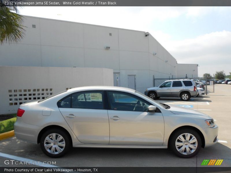 White Gold Metallic / Titan Black 2012 Volkswagen Jetta SE Sedan