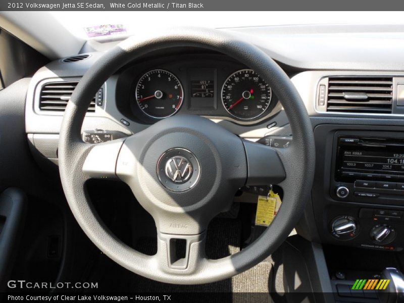 White Gold Metallic / Titan Black 2012 Volkswagen Jetta SE Sedan