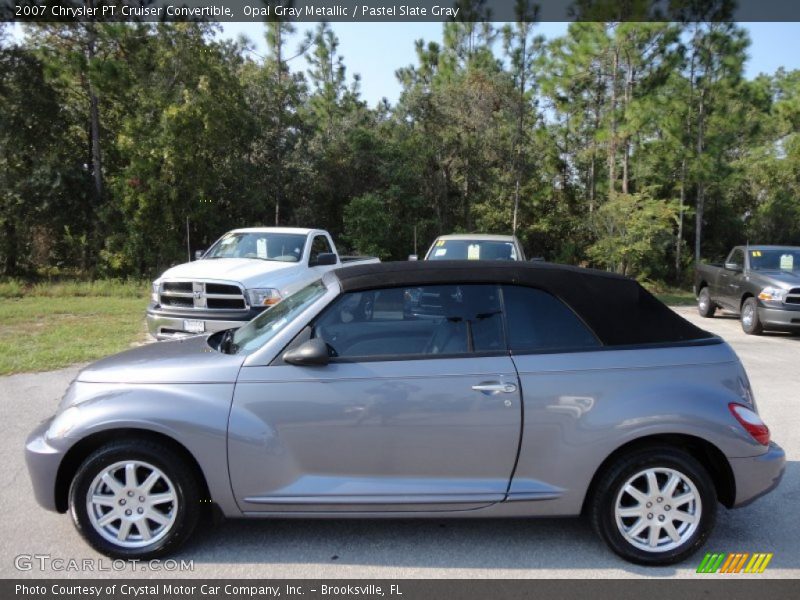 Opal Gray Metallic / Pastel Slate Gray 2007 Chrysler PT Cruiser Convertible