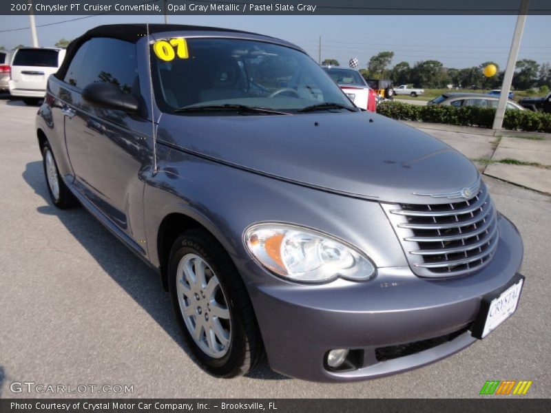 Opal Gray Metallic / Pastel Slate Gray 2007 Chrysler PT Cruiser Convertible