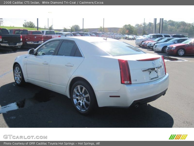 White Diamond Tri-Coat / Cashmere/Cocoa 2008 Cadillac CTS Sedan