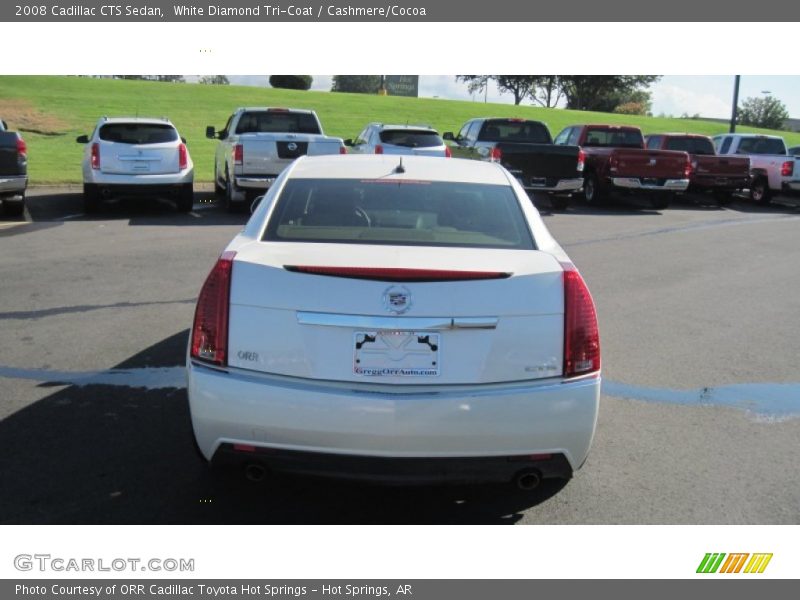 White Diamond Tri-Coat / Cashmere/Cocoa 2008 Cadillac CTS Sedan